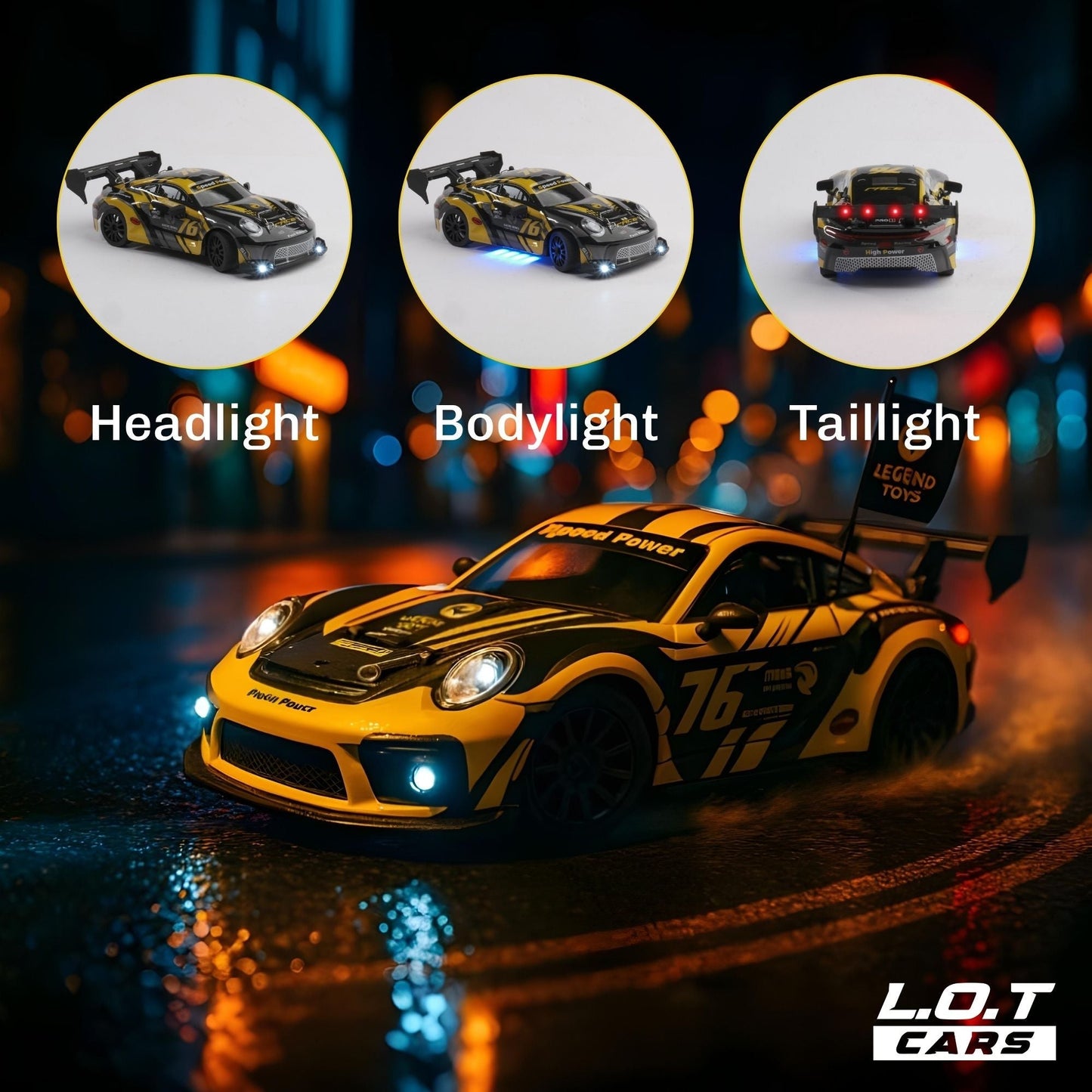Ghost - Semi-Hobby Grade RC Drift Car with Lights