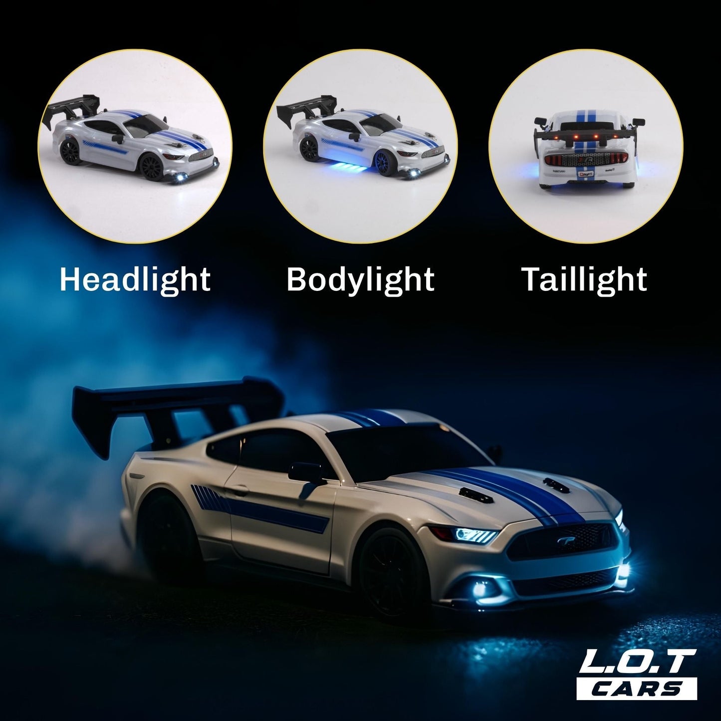 Ghost - Semi-Hobby Grade RC Drift Car with Lights