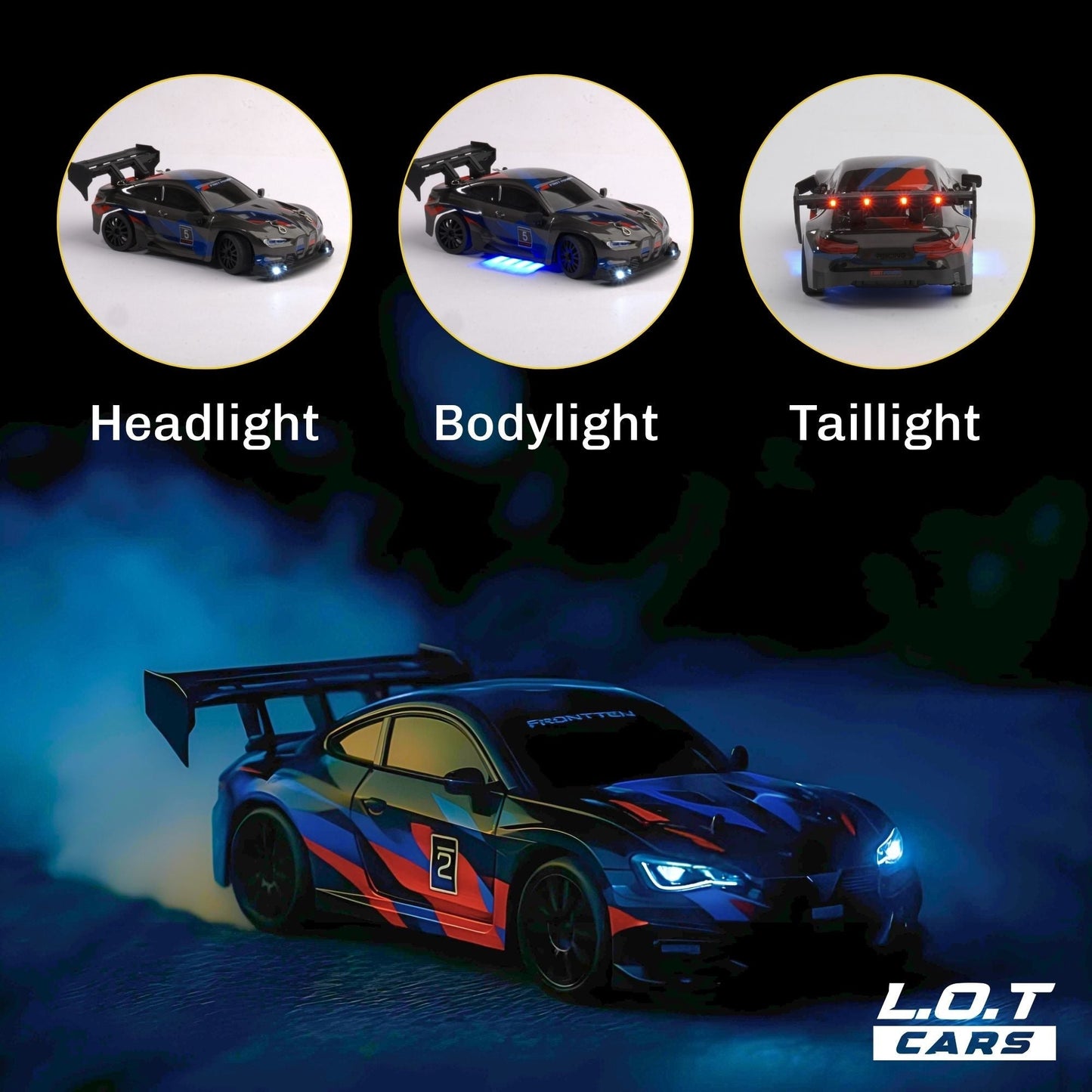 Ghost - Semi-Hobby Grade RC Drift Car with Lights